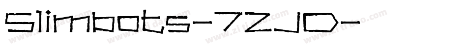 Slimbots-7ZJD字体转换