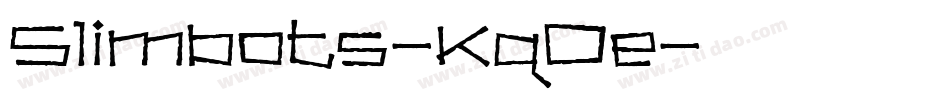 Slimbots-Kq0e字体转换