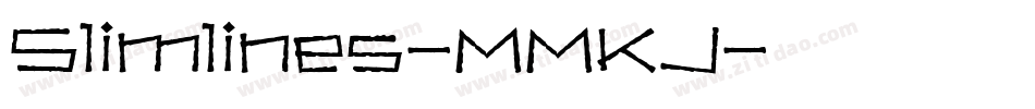 Slimlines-MMKJ字体转换