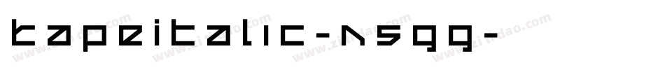 TapeItalic-n5gg字体转换