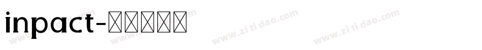 inpact字体转换