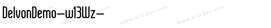 DelvonDemo-w13Wz字体转换