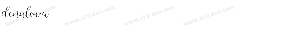 denalova字体转换