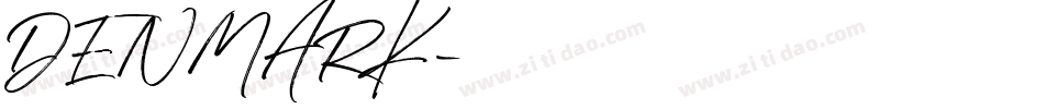 DENMARK字体转换