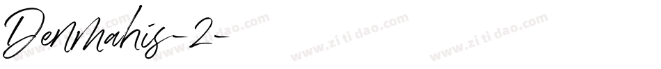 Denmahis-2字体转换