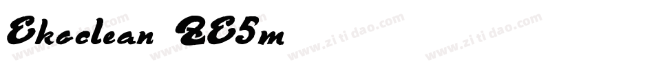 Ekoclean-ZE5m字体转换 Ekoclean-ZE5m字体转换