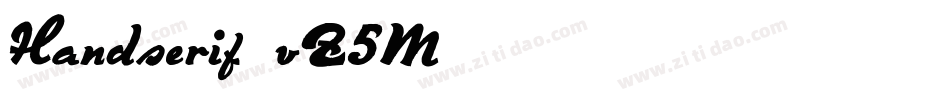 Handserif-vZ5M字体转换