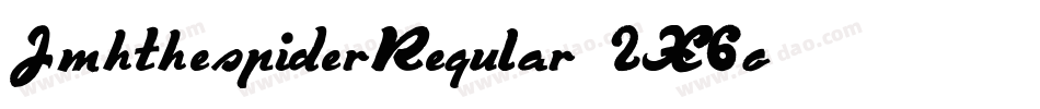 JmhthespiderRegular-2X6o字体转换