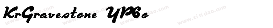 KrGravestone-YP6o字体转换