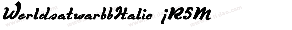 WorldsatwarbbItalic-jR5M字体转换