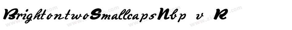 BrightontwoSmallcapsNbp-v2R7字体转换