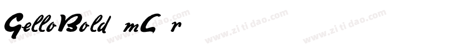 GelloBold-mL2r2字体转换