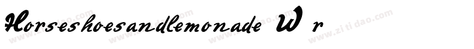 Horseshoesandlemonade-W2r9字体转换