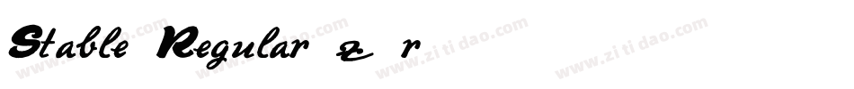 Stable5Regular-z2r0字体转换 Stable5Regular-z2r0字体转换