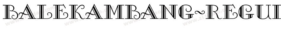 balekambang-Regular-SVG字体转换