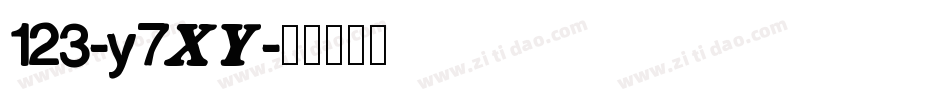 123-y7XY字体转换
