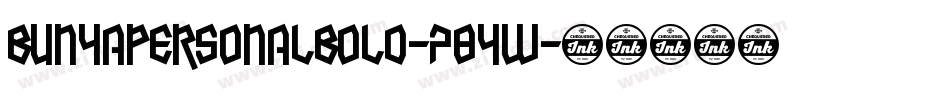 BunyaPersonalBold-78Yw字体转换