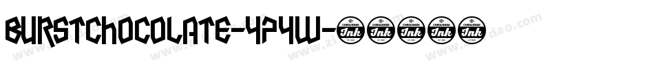 BurstChocolate-47YW字体转换