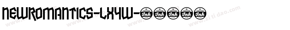 NewRomantics-lxYw字体转换