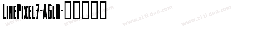 LinePixel7-A6lD字体转换
