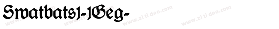 Swatbats1-1Geg字体转换