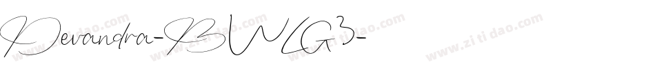 Devandra-BWLG3字体转换