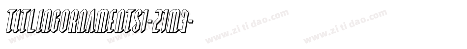 TitlingOrnaments1-21M3字体转换