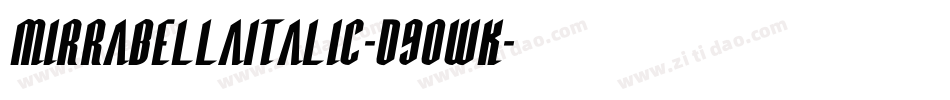 MirrabellaItalic-d9OwK字体转换