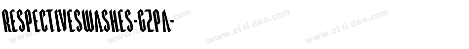 RespectiveSwashes-GZpa字体转换