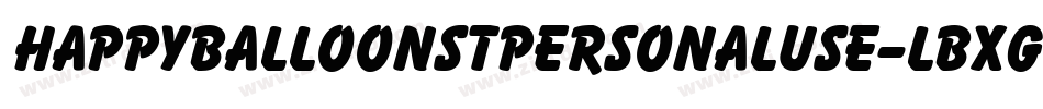 HappyBalloonStPersonalUse-LBxg字体转换