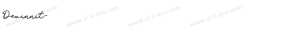 Devinnit字体转换