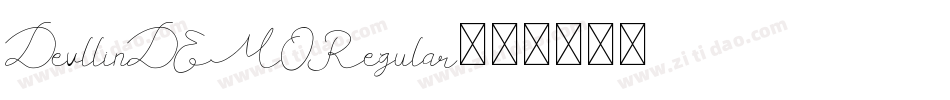DevllinDEMORegular字体转换