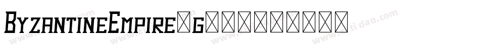 ByzantineEmpire-g953字体转换