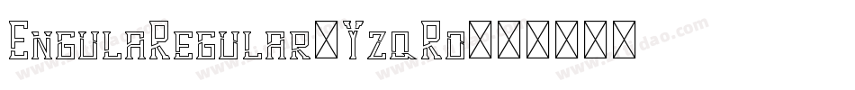 EngulaRegular-YzqRo字体转换