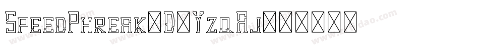 SpeedPhreak3D-YzqAj字体转换