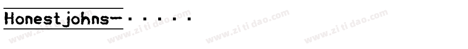 Honestjohns字体转换
