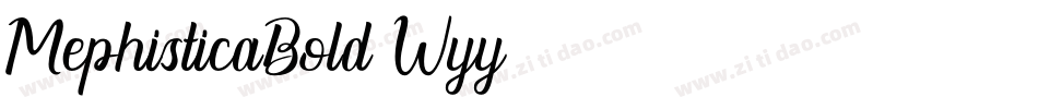 MephisticaBold-Wyy94字体转换