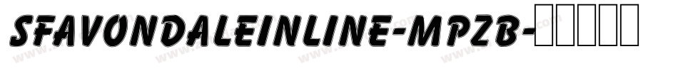 SfAvondaleInline-MpzB字体转换 SfAvondaleInline-MpzB字体转换