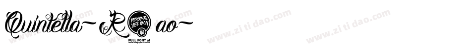 Quintella-R6ao字体转换