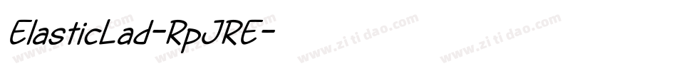 ElasticLad-RpJRE字体转换