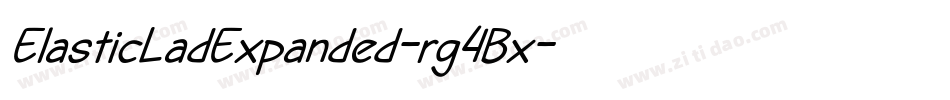 ElasticLadExpanded-rg4Bx字体转换