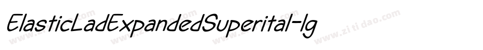 ElasticLadExpandedSuperital-lgK3w字体转换