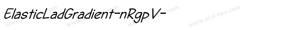 ElasticLadGradient-nRgpV字体转换