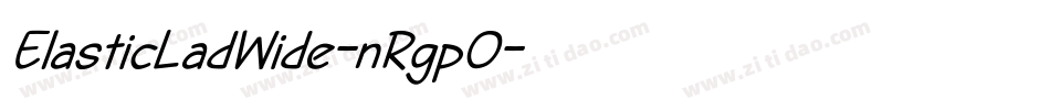 ElasticLadWide-nRgpO字体转换