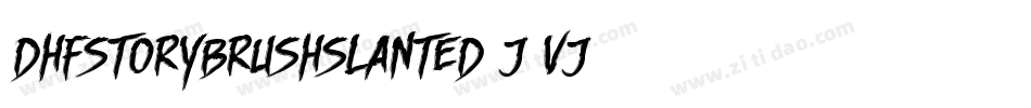 DhfStoryBrushSlanted-J2vj字体转换