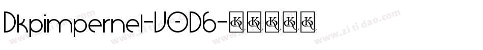 Dkpimpernel-V0D6字体转换