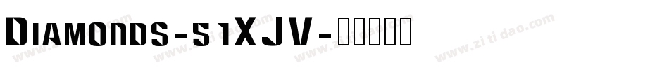 Diamonds-51XJV字体转换
