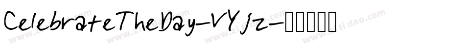 CelebrateTheDay-VYjz字体转换