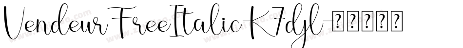 VendeurFreeItalic-K7djl字体转换