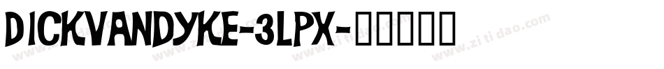 Dickvandyke-3lPX字体转换